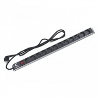 PDU-8P-2IEC Блок евророзеток для 19" шкафов