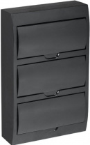 MKP13-N-36-41-K02 Корпус пластиковый навесной ЩРН-П-36 IP41 черная дверь черный IEK MKP13-N-36-41-K02 Корпус пластиковый навесной ЩРН-П-36 IP41 черная дверь черный IEK