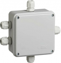UKO10-150-110-085-K51-55 Коробка распаячная КМ41331 для открытой проводки 150х110х85 мм IP55 (гермовводы PG11 5 шт) IEK