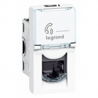 LEGRAND 078730 Модуль розетки телефонной RJ-11, 4 контакта, 1М, Mosaic
