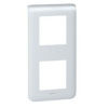 LEGRAND 079022 Декоративная рамка M45, 2Х2М, вертикальная установка, алюминиевая, Mosaic