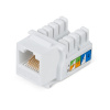 KJ-RJ45-Cat.5E-90 Вставка Keystone Jack RJ-45, категория 5e, заделка тип 110, белая
