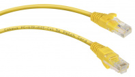 PC-UTP-RJ45-Cat.5e-5m-YL Патч-корд U/UTP, категория 5е желтый, PVC 5м