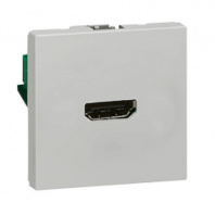 LEGRAND 079275 Модуль розетки HDMI, алюминиевый, Mosaic LEGRAND 079275 Модуль розетки HDMI, алюминиевый, Mosaic
