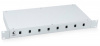Cabeus FO-19-8SC Кросс бокс оптический 19" на 8 SC (LC duplex) со сплайс-кассетой и КДЗС (без пигтейлов и проходных адаптеров)