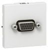 LEGRAND 079257 Модуль розетки HD15 (гнездо), алюминиевый, Mosaic