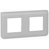 LEGRAND 079004 Декоративная рамка M45, 2Х2М, горизонтальная установка, алюминиевая, Mosaic