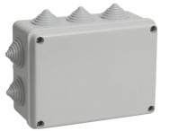 UKO10-240-195-090-K41-55 Коробка распаячная КМ41272 для открытой проводки 240х195х90 мм IP55 (кабельные вводы 5 шт) IEK