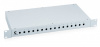 Cabeus FO-19-16SC Кросс бокс оптический 19" на 16 SC (LC duplex) со сплайс-кассетой и КДЗС (без пигтейлов и проходных адаптеров)