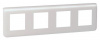 LEGRAND 078808 Декоративная рамка M45, 4Х2М, горизонтальная установка, белая, Mosaic