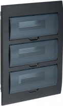 MKP12-V-36-41-K02 Корпус пластиковый встраиваемый ЩРВ-П-36 IP41 черный IEK MKP12-V-36-41-K02 Корпус пластиковый встраиваемый ЩРВ-П-36 IP41 черный IEK
