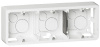 LEGRAND 080286 Коробка для накладного монтажа, горизонтальная, 6М/8М, глубина 40 мм, белая, Mosaic (применяется с L/80253)