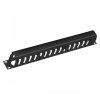 JB07-1U-BK Кабельный органайзер 19" 1U с крышкой
