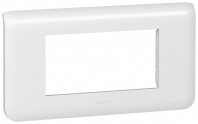 LEGRAND 078814 Декоративная рамка M45, 4М, горизонтальная установка, белая, Mosaic LEGRAND 078814 Декоративная рамка M45, 4М, горизонтальная установка, белая, Mosaic