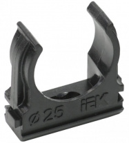 CTA10D-CF25-K02-010 Держатель с защёлкой CF25 черный IEK(уп 10шт)