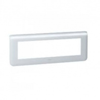 LEGRAND 079018 Декоративная рамка M45, 8М, горизонтальная установка, алюминиевая, Mosaic LEGRAND 079018 Декоративная рамка M45, 8М, горизонтальная установка, алюминиевая, Mosaic