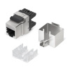 KJ-RJ45-Cat.5E-SH-180 Вставка Keystone Jack RJ-45(8P8C), 180 градусов, категория 5e, экранированная, Dual IDC 