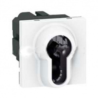 LEGRAND 077075 Выключатель кнопочный 3-х позиционный с ключом, 2М, евроцилиндр, Mosaic LEGRAND 077075 Выключатель кнопочный 3-х позиционный с ключом, 2М, евроцилиндр, Mosaic