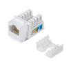 KJ-RJ45-Cat.6-90 Вставка Keystone Jack RJ-45, категория 6, заделка тип 110, белая