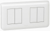 LEGRAND 078804 Декоративная рамка M45, 2Х2М, горизонтальная установка, белая, Mosaic