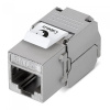 KJ-RJ45-Cat.5E-SH-180-Toolless Вставка Keystone Jack RJ-45(8P8C), 180 градусов, категория 5e, экранированная, без инструмента