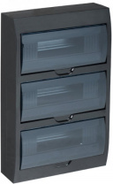 MKP12-N-36-41-K02 Корпус пластиковый навеснойЩРН-П-36 IP41 черный IEK MKP12-N-36-41-K02 Корпус пластиковый навеснойЩРН-П-36 IP41 черный IEK